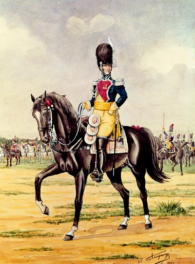 Anne Savary, Hertog van Rovigo, Inspecteert de Gendarmerietroepen in 1801, 1932 door Bucquoy